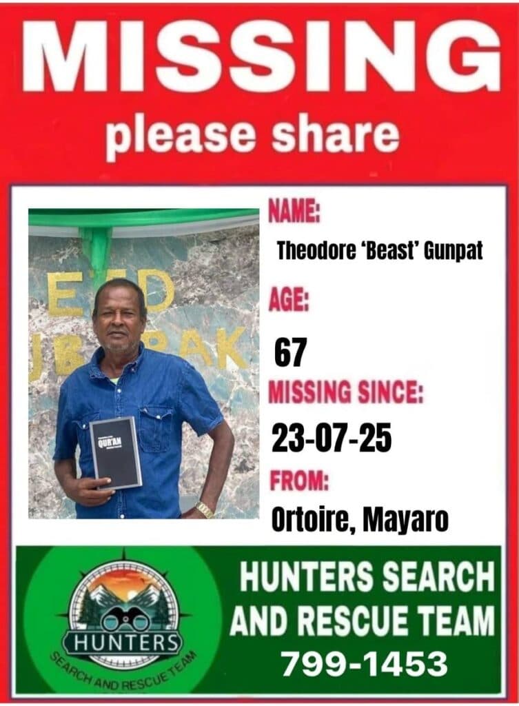 Mayaro man, 67, is missing