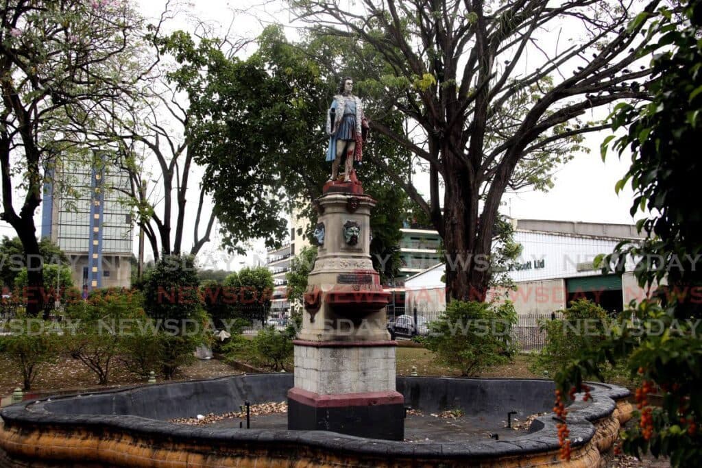 Columbus statue in care of National Trust