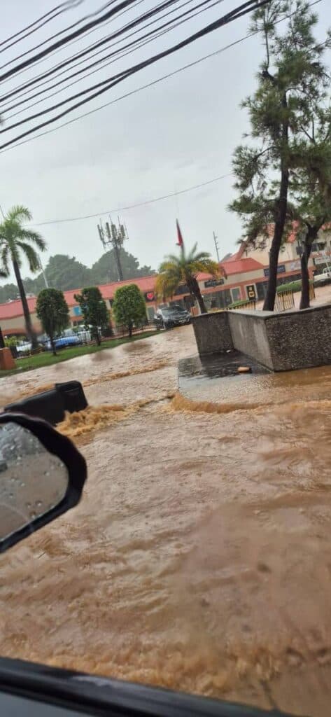 Flash fooding in parts of Port of Spain, Diego Martin after heavy rains