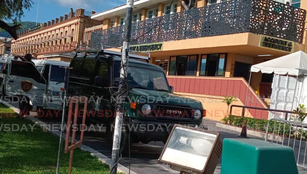 Detained senior prison officer hospitalised