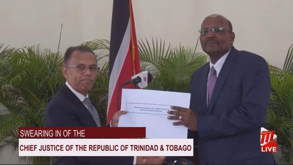 New Chief Justice Ronnie Boodoosingh