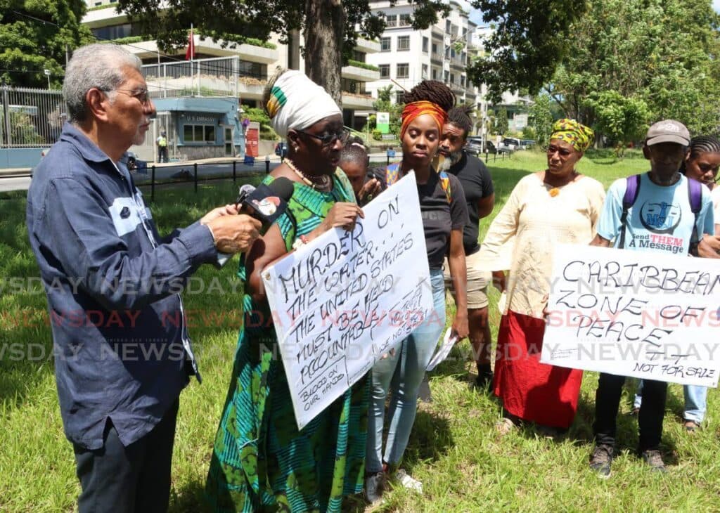 Protesters condemn US 'imperial arrogance' in Caribbean