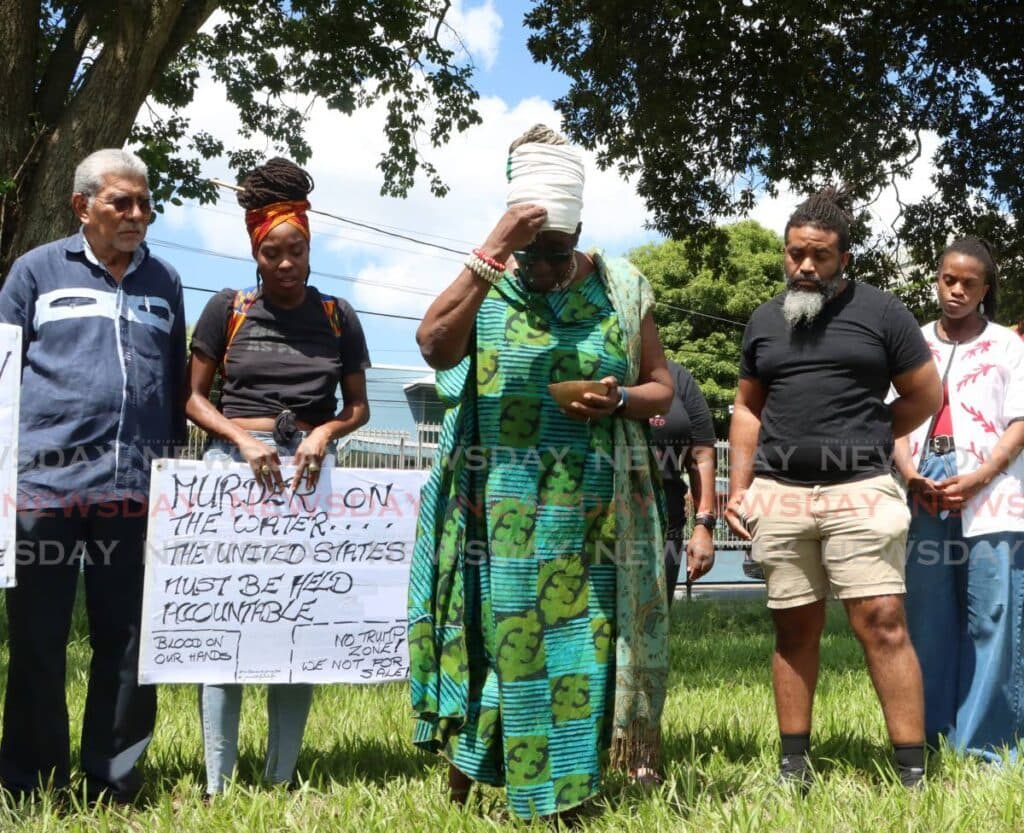 Vigil for regional peace in Port of Spain on November 9