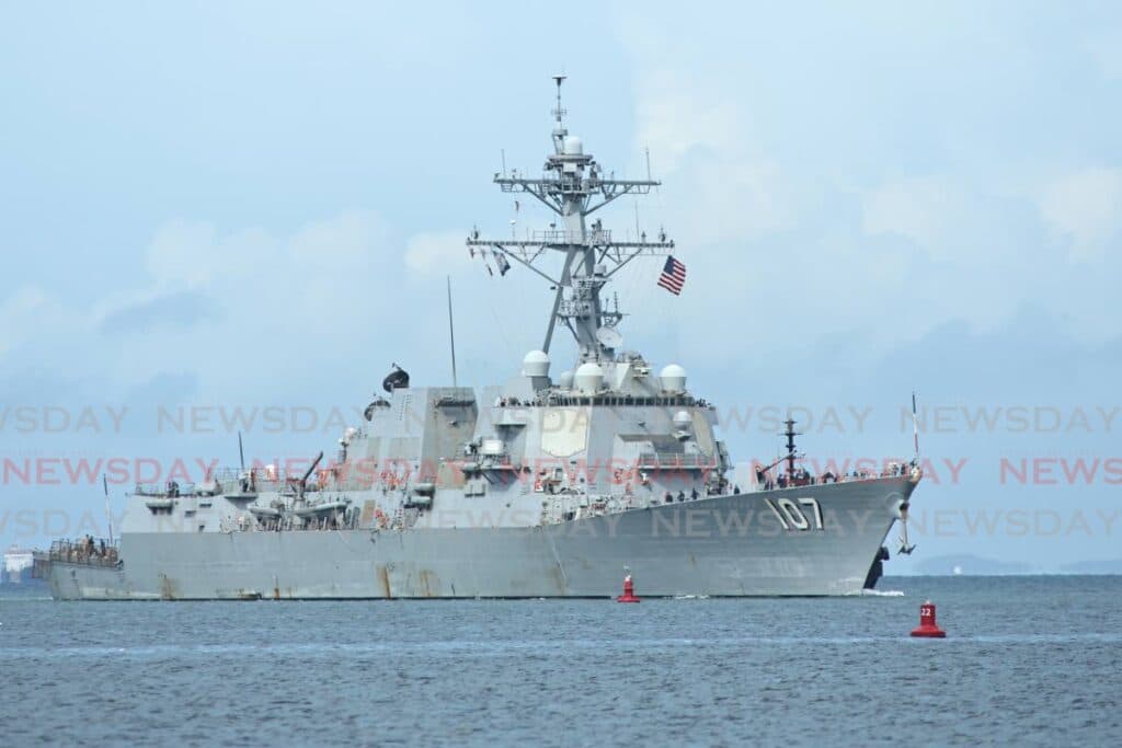 US warship arrives in Trinidad and Tobago