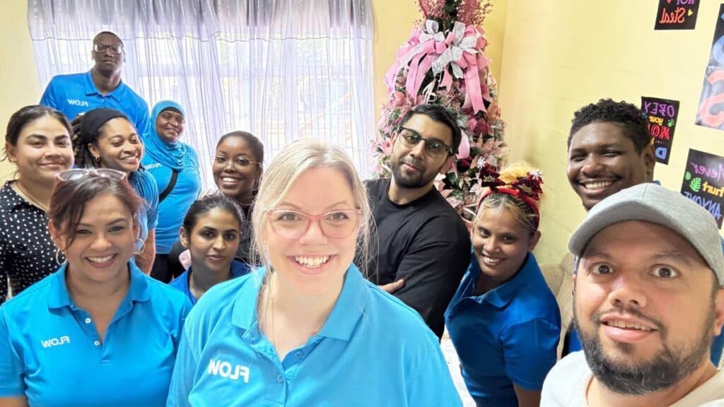 Flow, employees giving in grand style