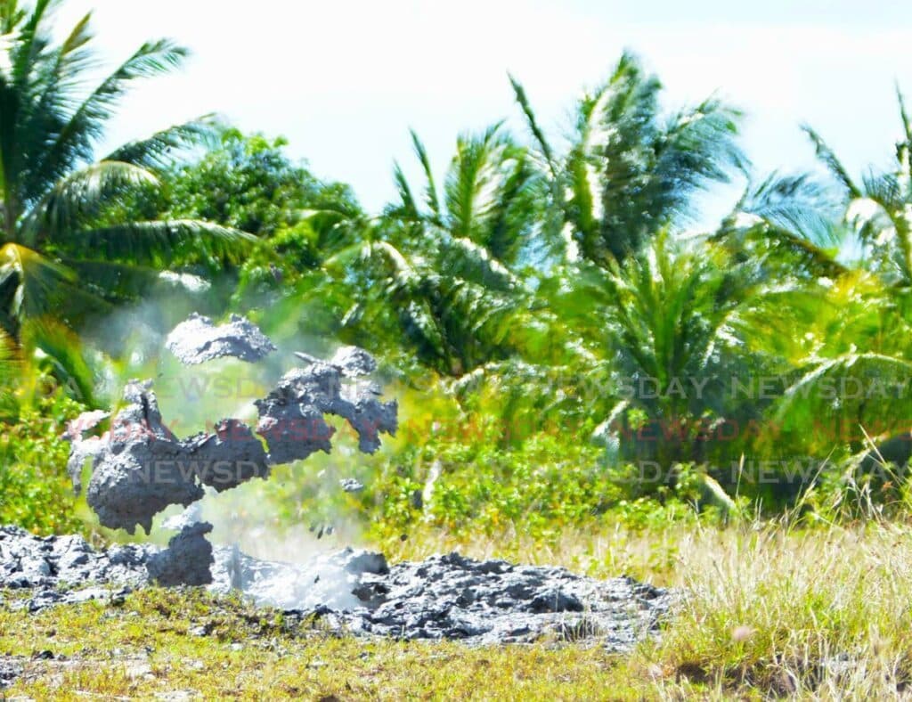 Piparo family keeps watch on mud volcano