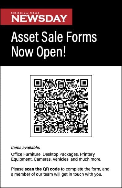 Asset Sale Forms Now Open!