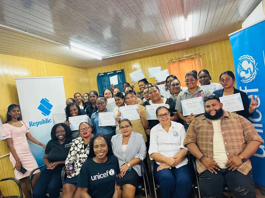 UNICEF and Republic Bank Guyana strengthen mental health support in Region 2