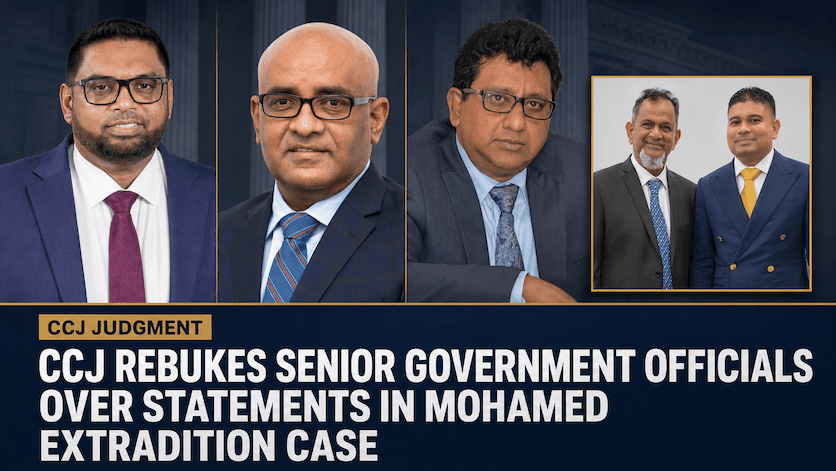CCJ Rebukes Senior Government Officials Over Statements in Mohamed Extradition Case
