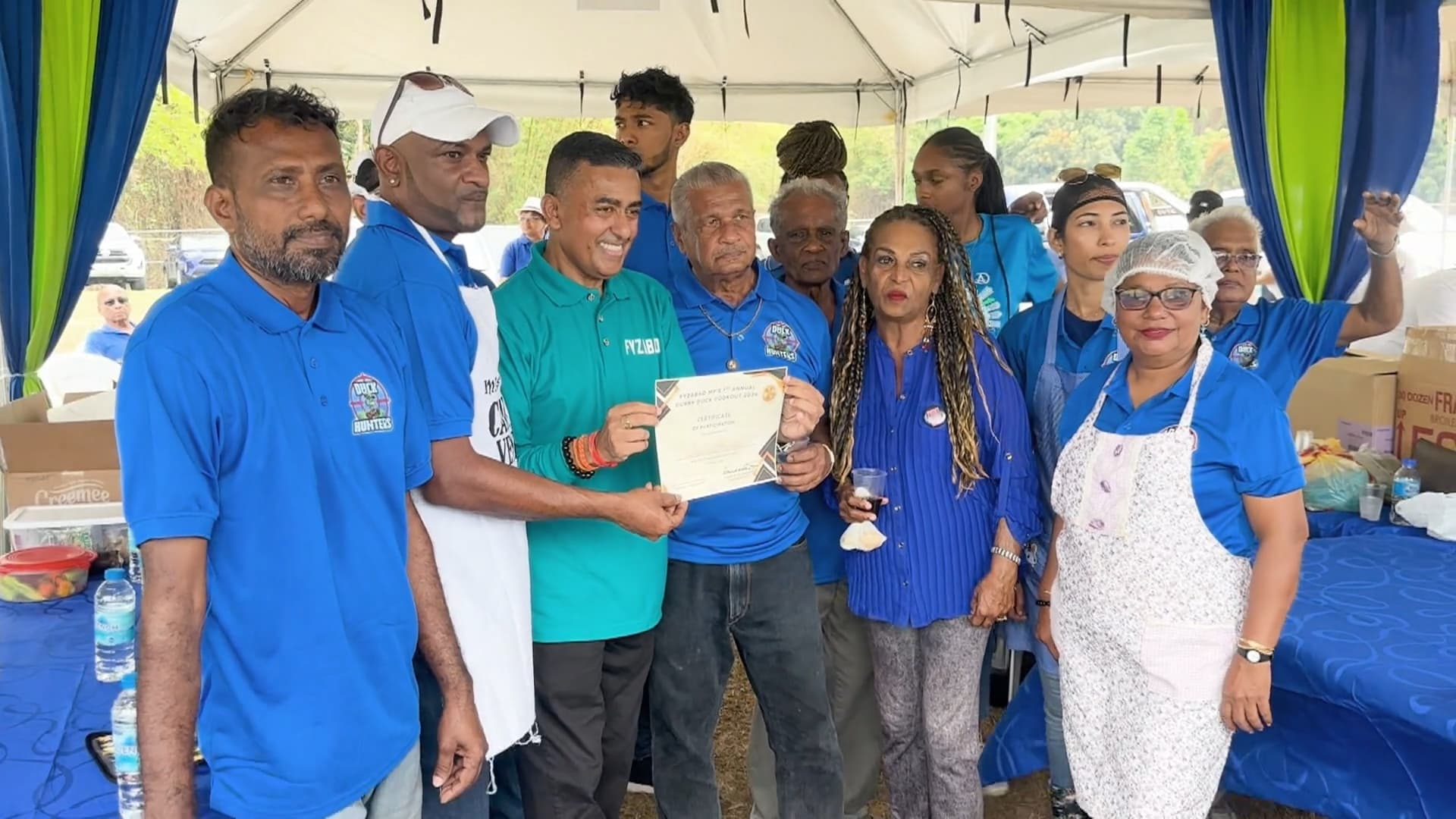 Fyzabad Community Comes Together For First-Ever Curry Duck Cookout