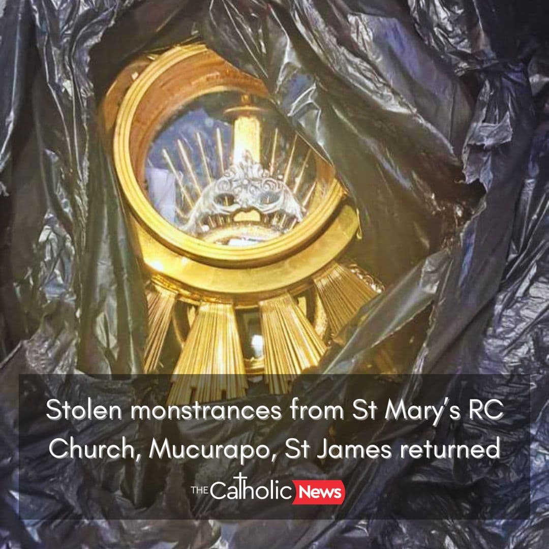 Stolen Monstrances Returned To St Mary’s RC Church