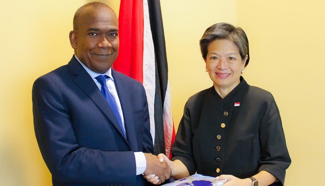 Attorney General Receives A Courtesy Call From The Ambassador And Plenipotentiary Representative Of The Republic Of Singapore To The Caribbean Community (CARICOM)