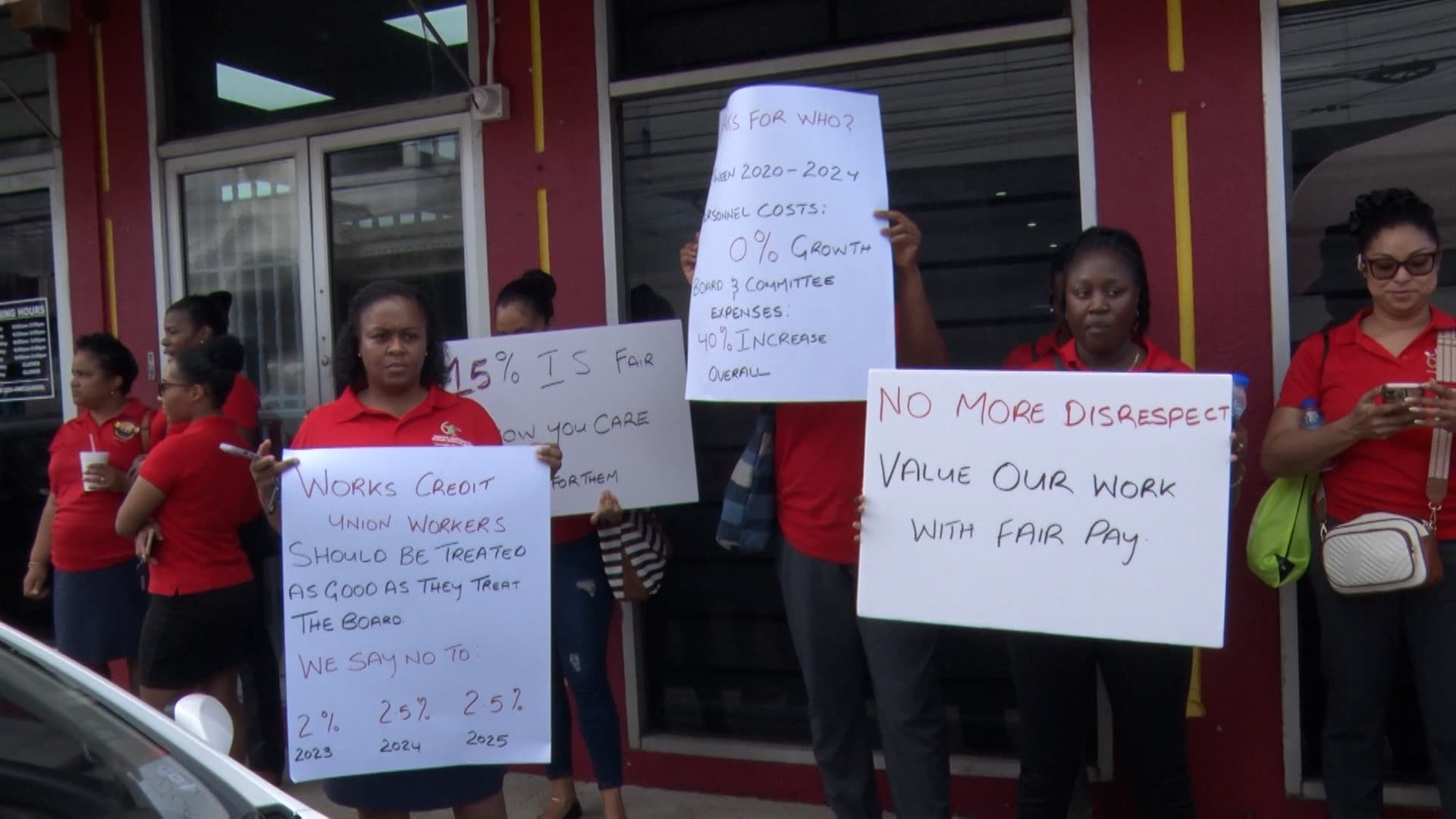 Works Credit Union Workers Strike For Better Wages