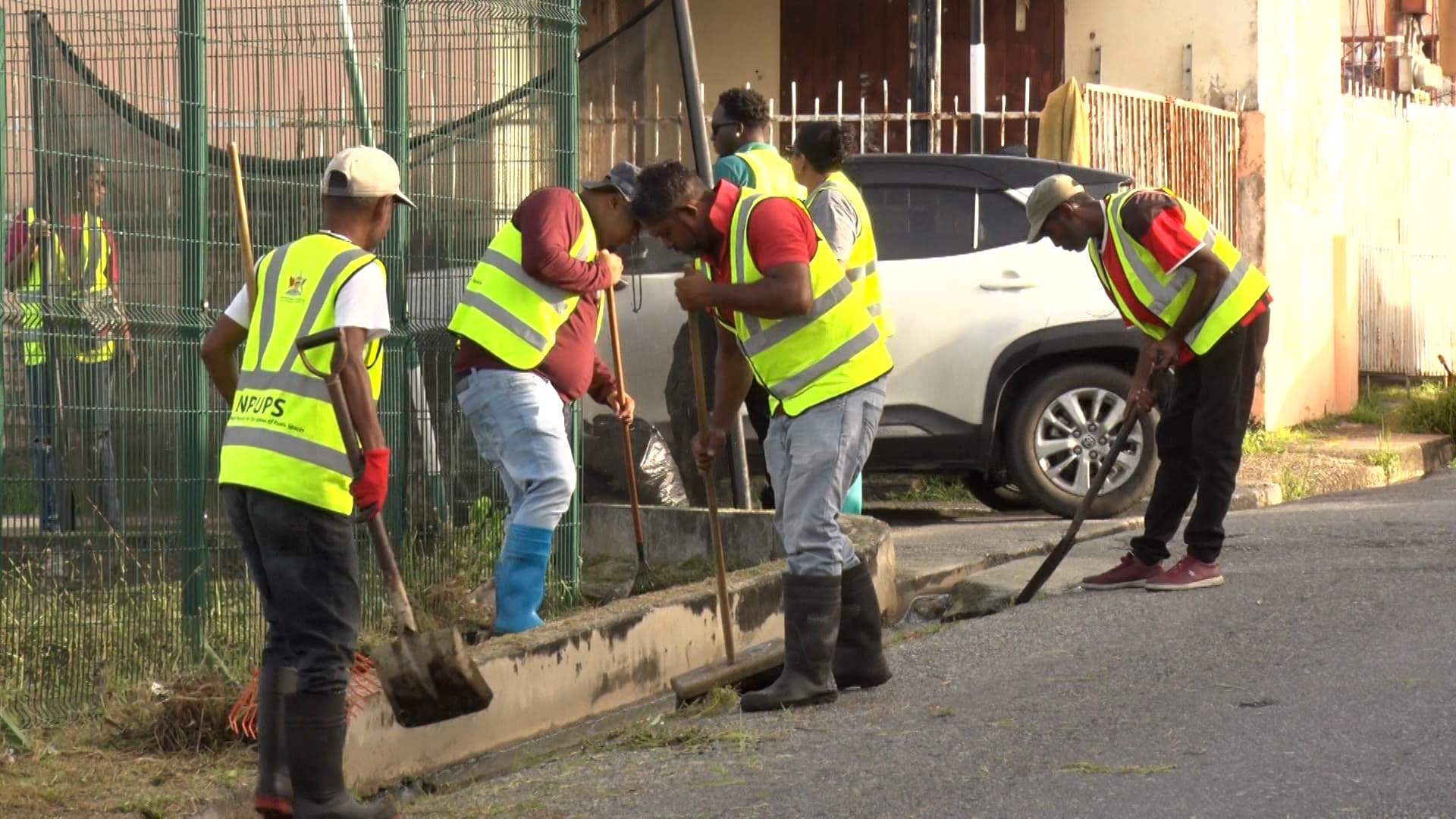 MP Roger Alexander Joins Clean-Up Drive In Tunapuna