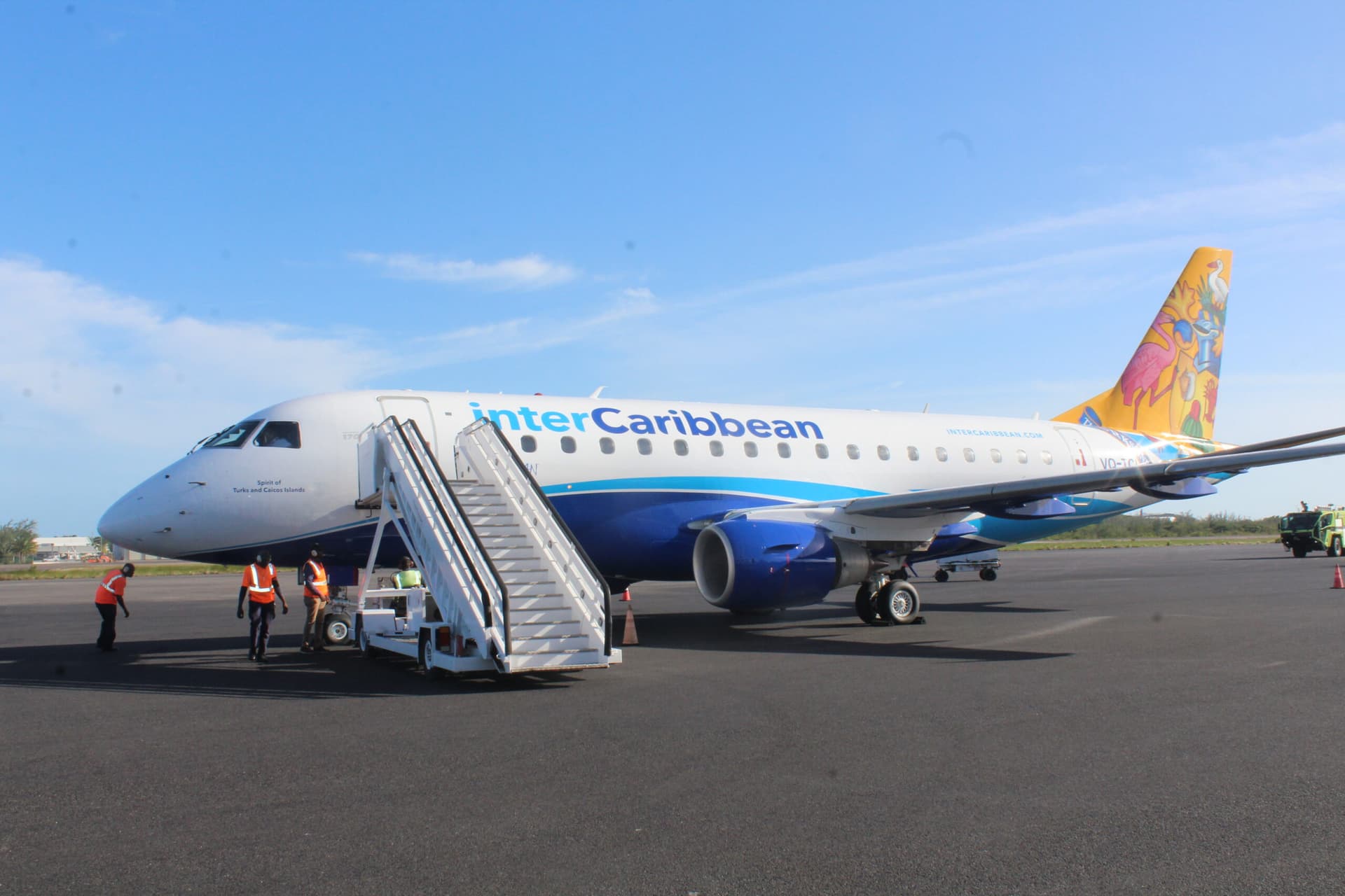 interCaribbean Airways dedicates aircraft Spirit of Turks and Caicos Islands