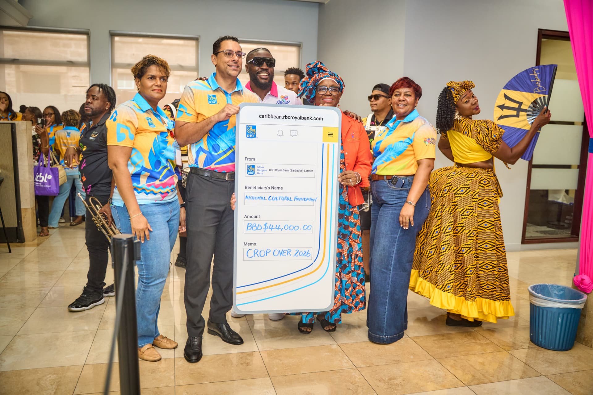 RBC contributes $44K to Crop Over as festival fever hits City branch