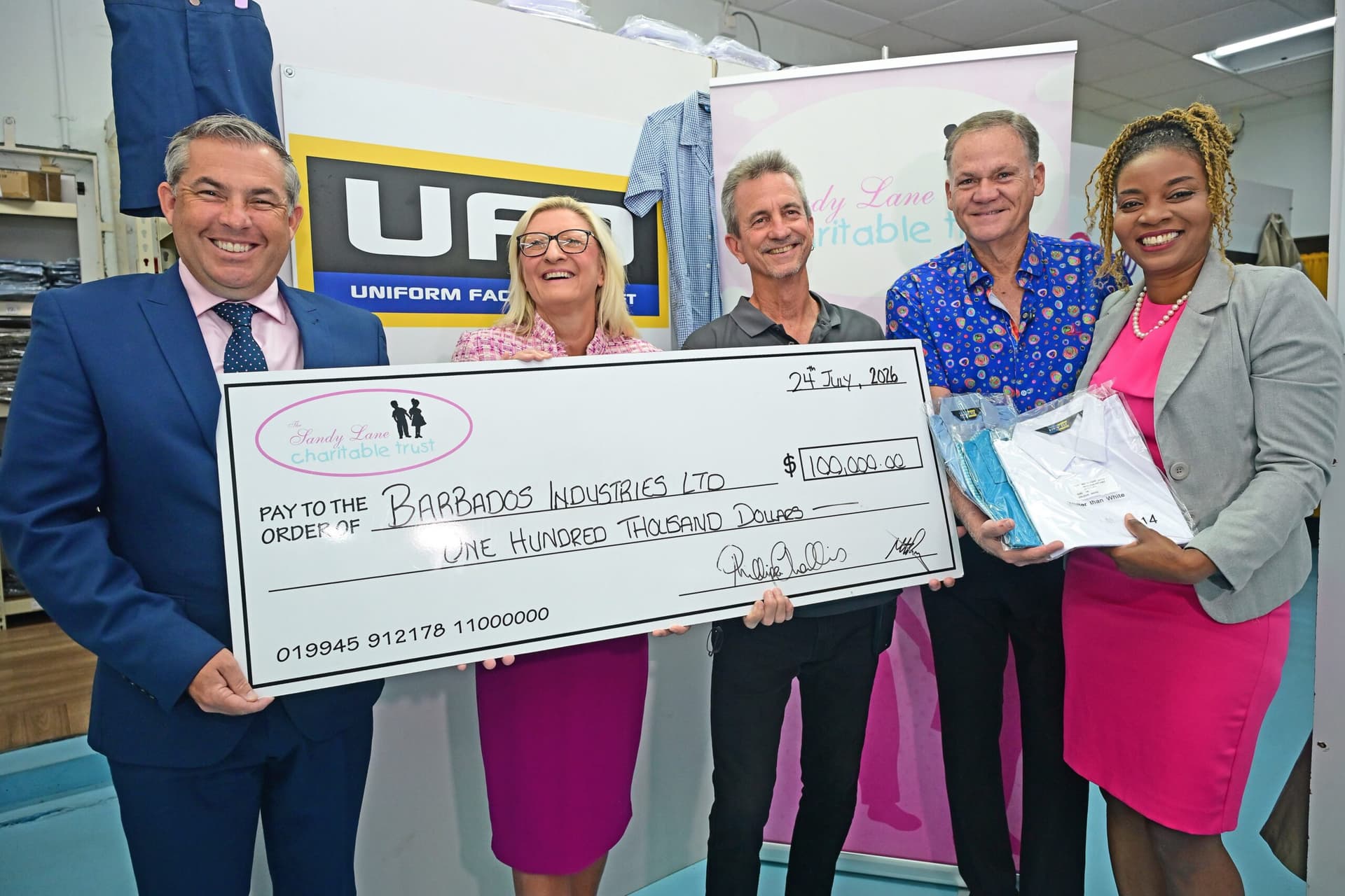Sandy Lane charity, uniform maker partner to put kids in fresh school garb