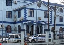 Fire at Sangre Grande police station