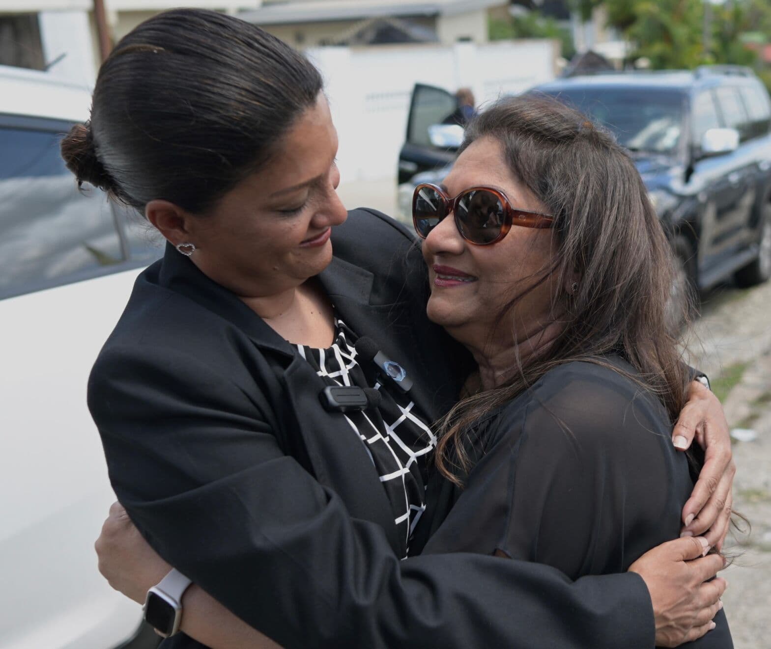 Mickela and mom in tears over Bas