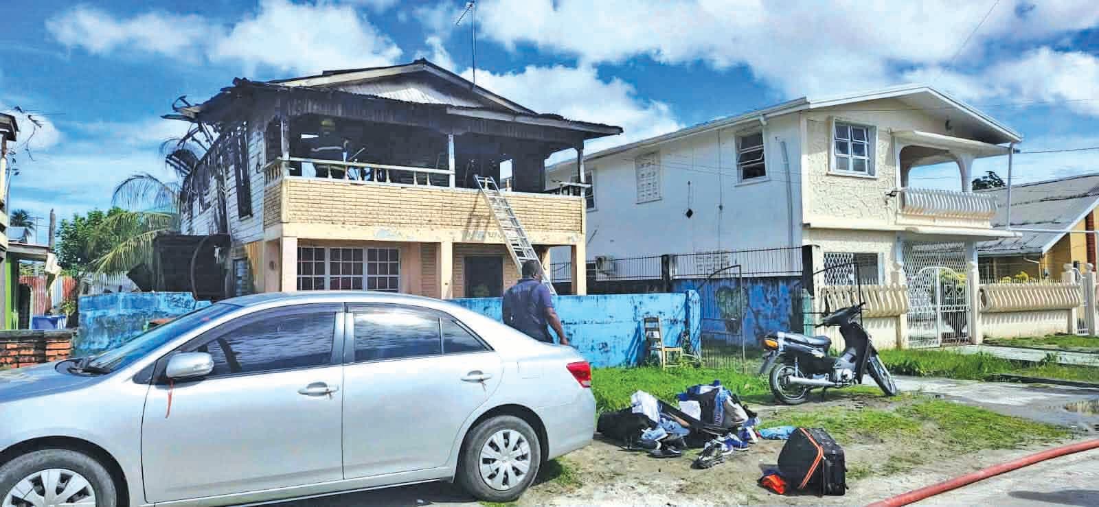 3 homeless after fire rips through South Ruimveldt Park home