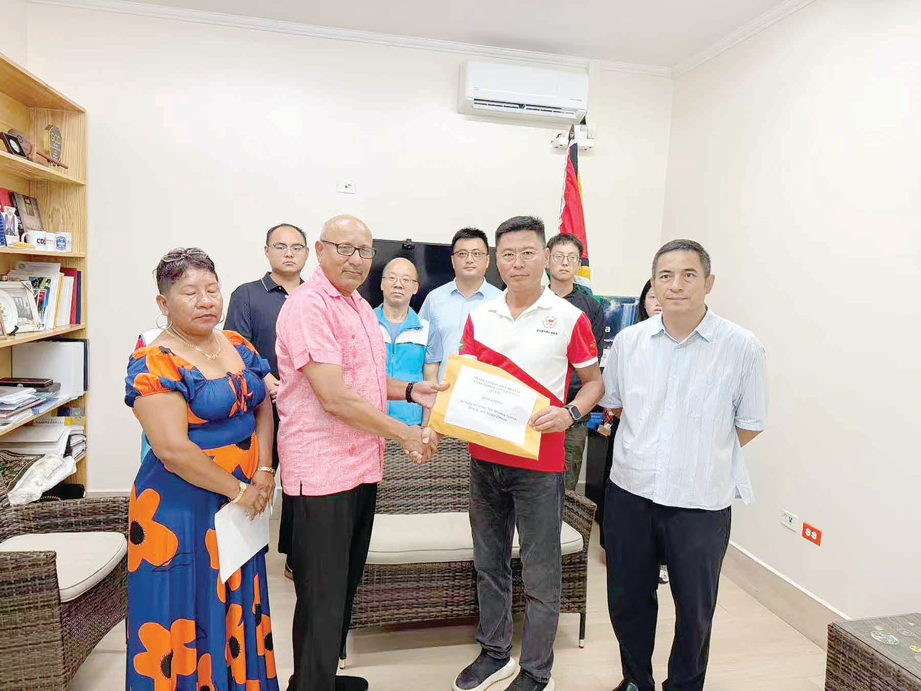 Chinese enterprises make 2nd donation to support MV Barima relief efforts