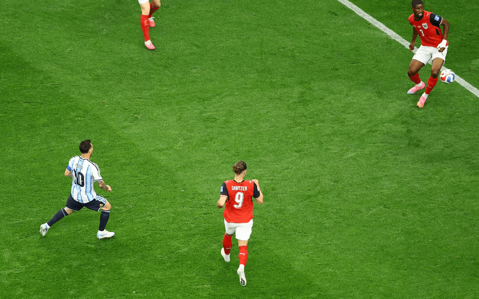 Record-breaking Messi scores twice as Argentina beat Austria 2-0