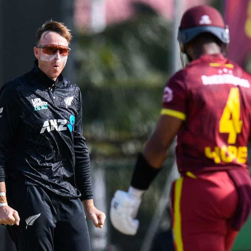 Lennox 5-fer stuns Windies as Black Caps level series