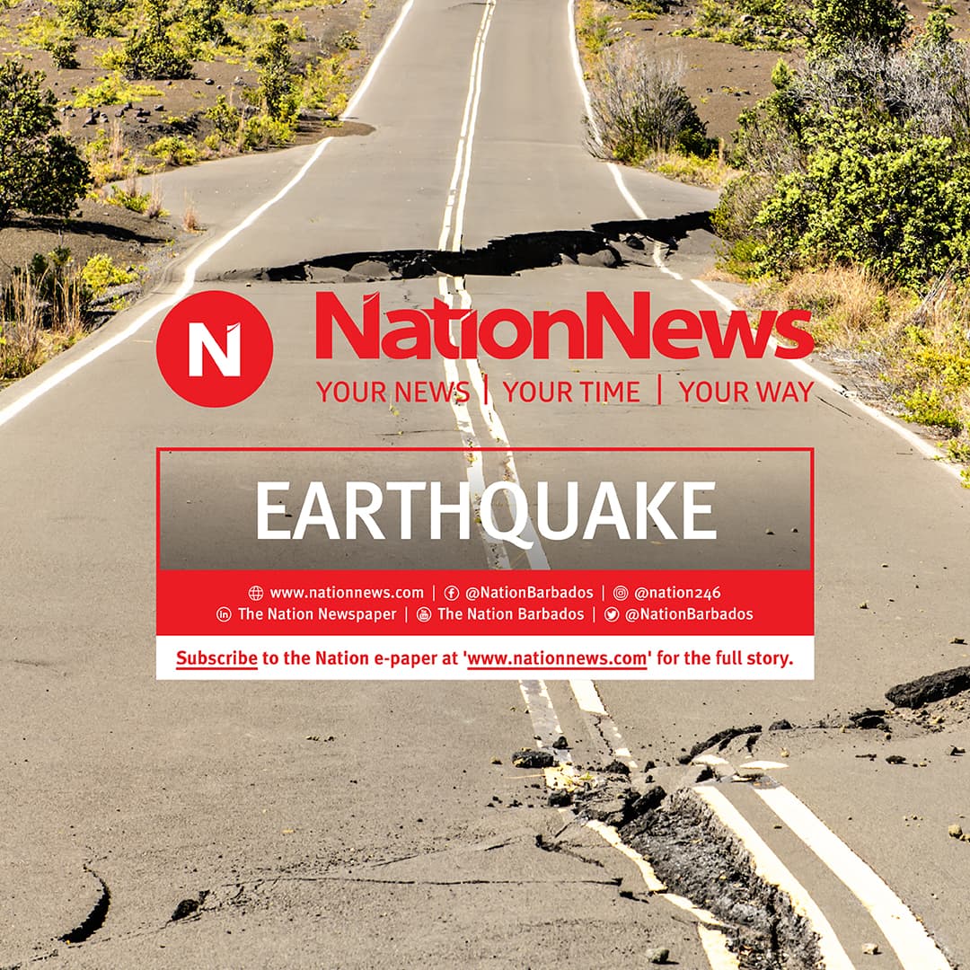 6.0 earthquake felt south of Barbados