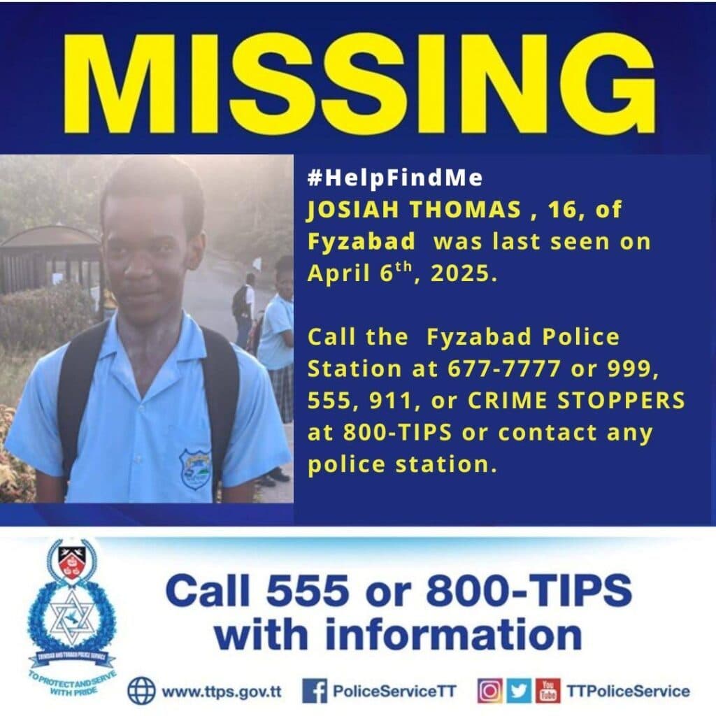 Police seek help to find Fyzabad teen, New Grant woman