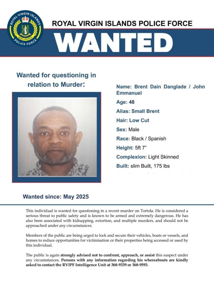 'Very dangerous' Trini wanted in British Virgin Islands