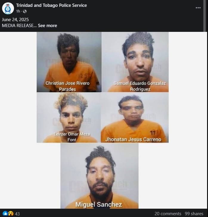 Police search for 5 escaped immigration detainees