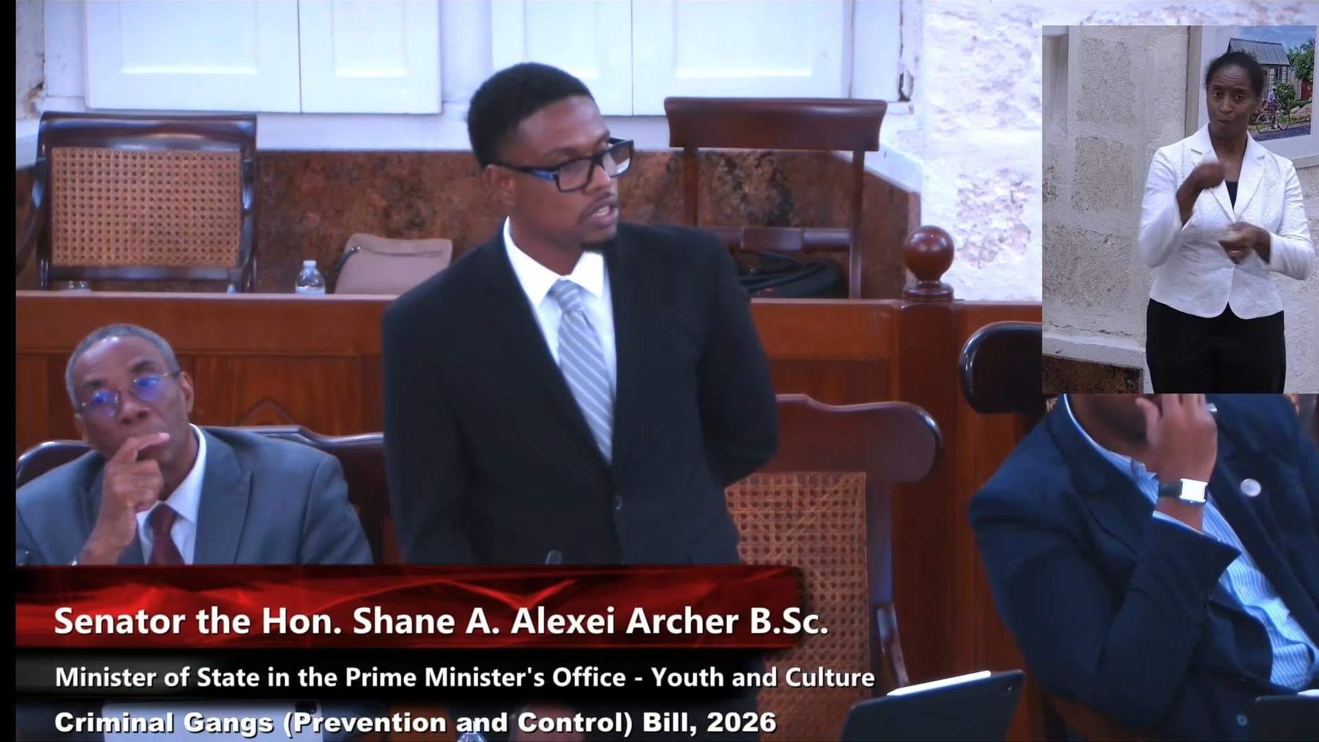 Minister Archer urges strong and clear anti-gang legislation