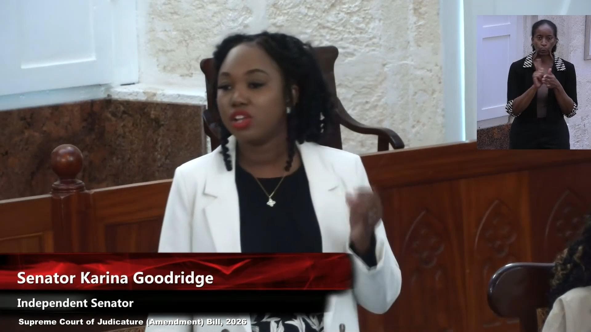 Senator Goodridge questions effectiveness of court technology