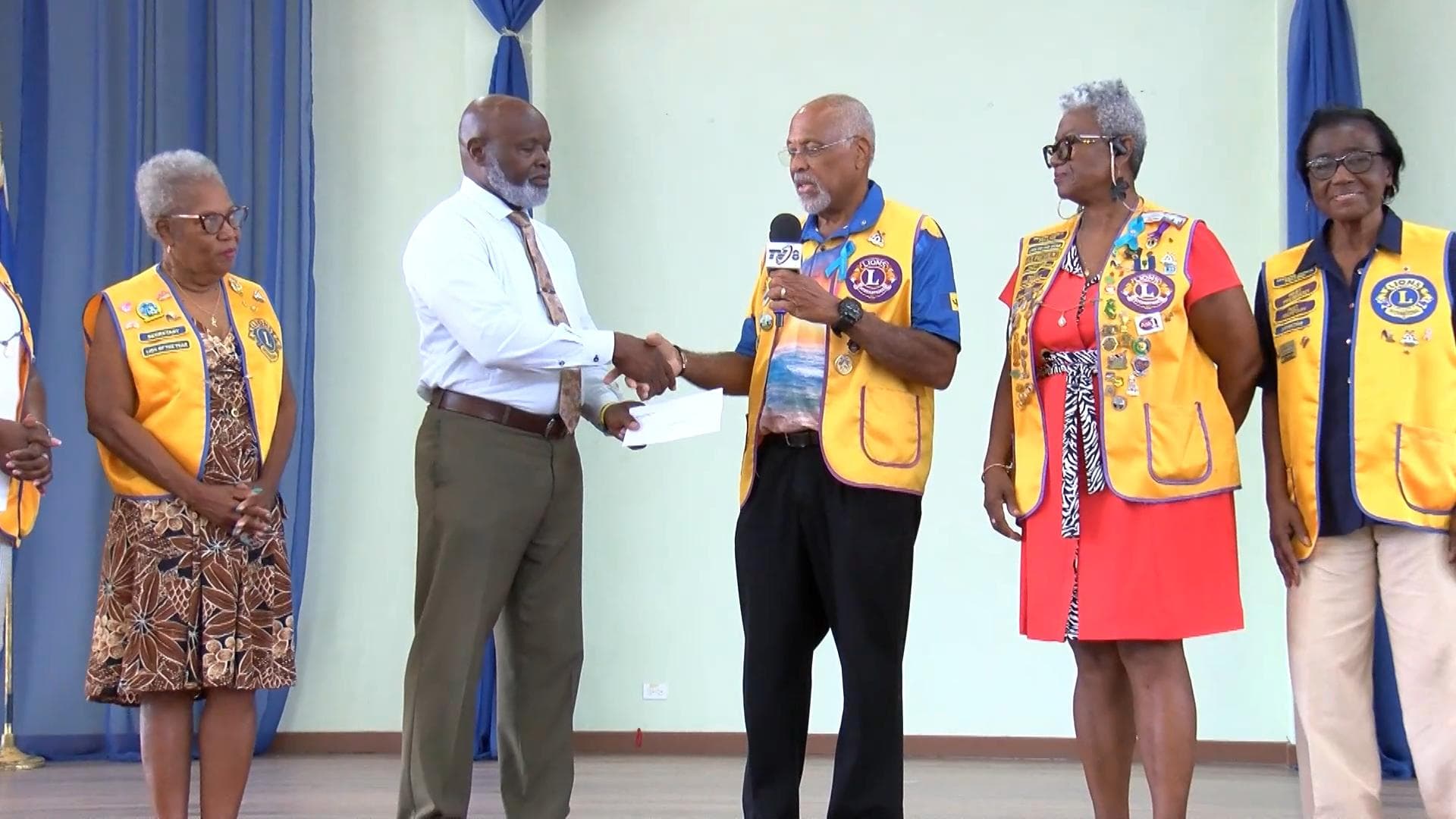 Daryll Jordan Secondary Steel Orchestra receives support from Lions Club