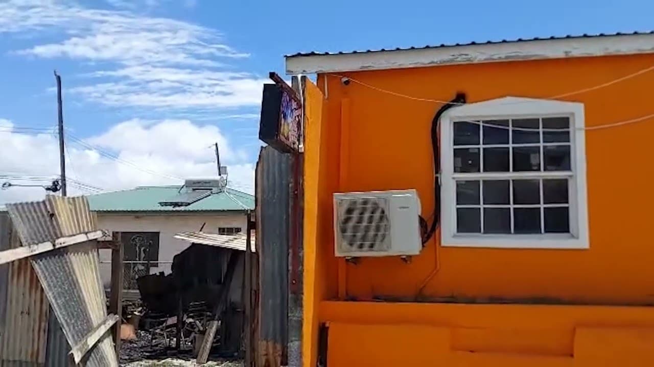 Business owner assesses damage after St James fire