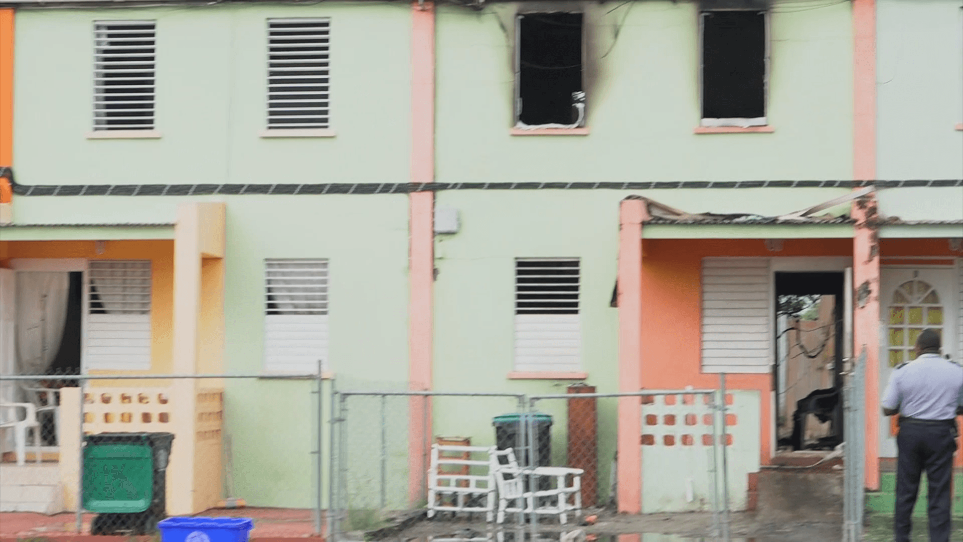 Three families displaced by fire in The Ivy