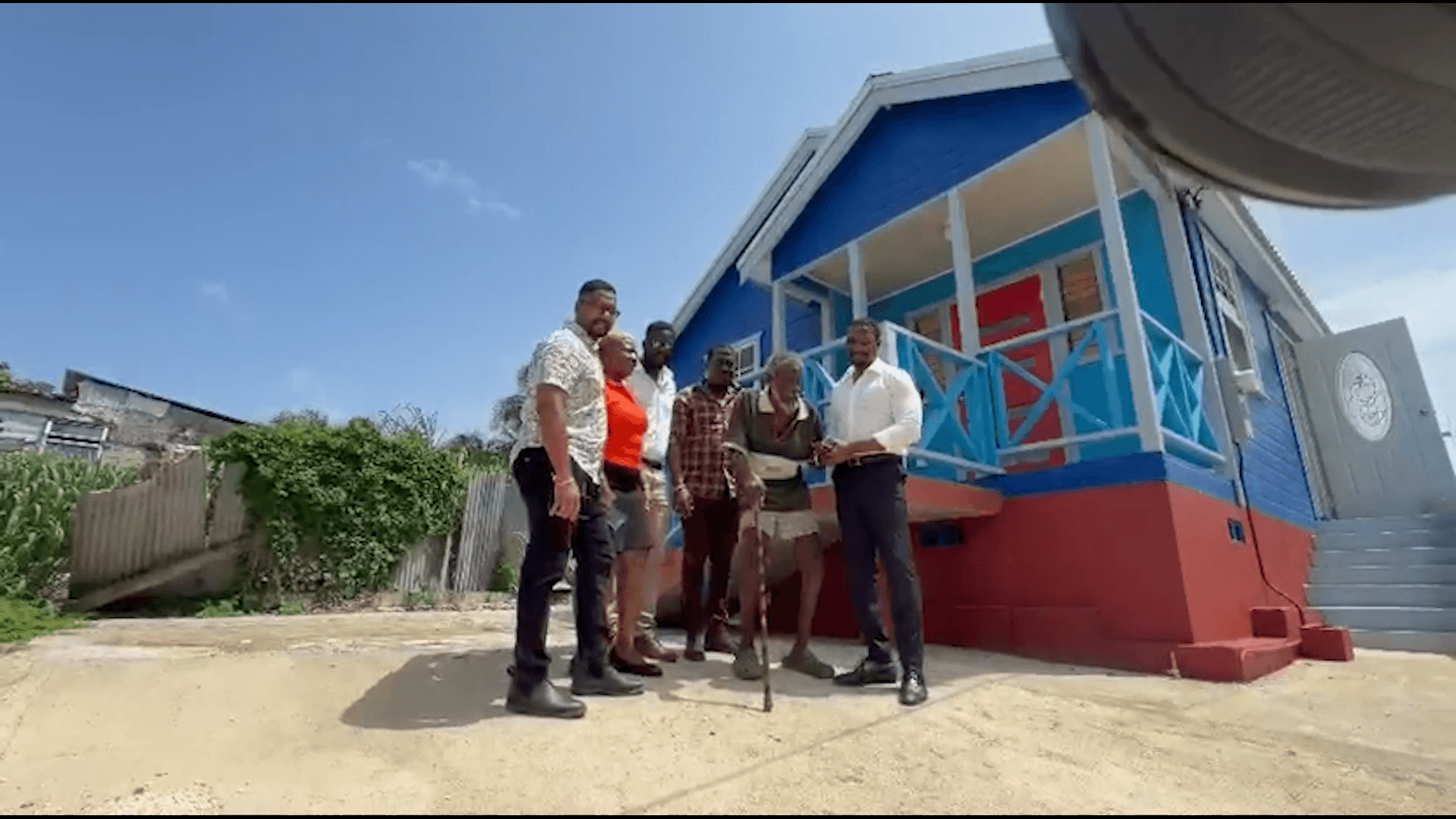 Elderly man receives new home from RUDC