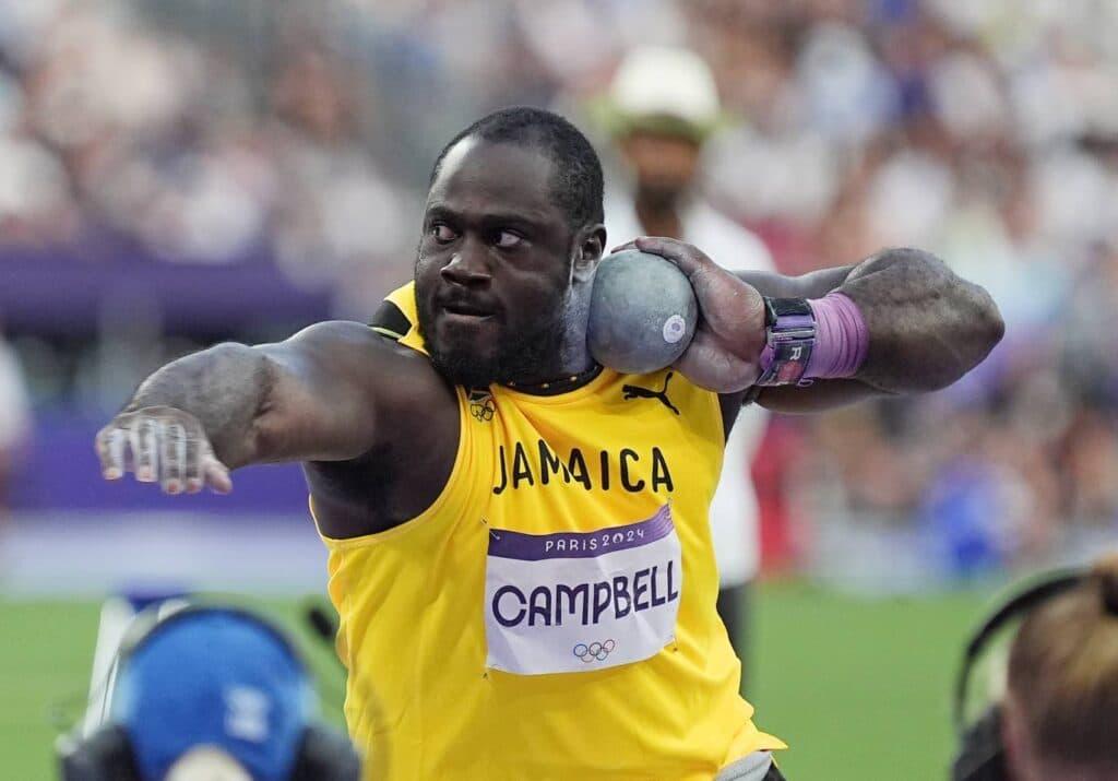 Campbell breaks national shot put record again
