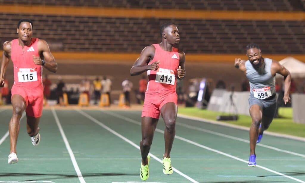 Seville runs world lead 9.82 to win 100m at national championships