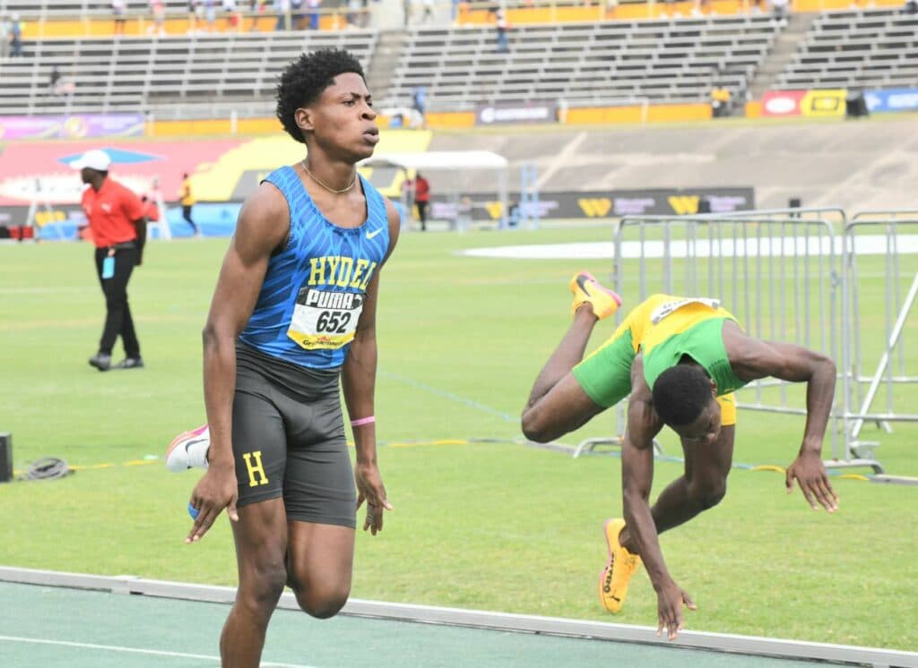 Hydel’s Robert Miller leads boys Under-20 400m hurdles