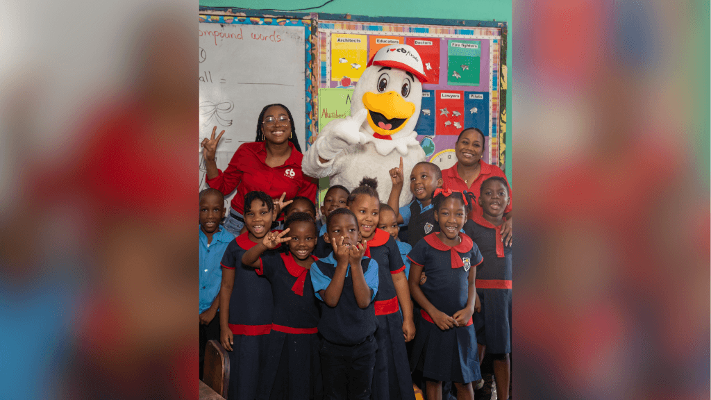 CB Chicken brings joy to Allman Town Primary on Read Across Jamaica Day