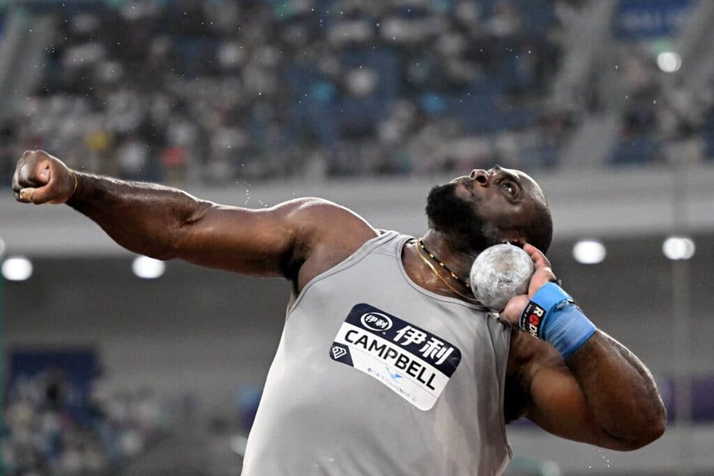 Rajindra Campbell claims shot put victory at LA Grand Prix