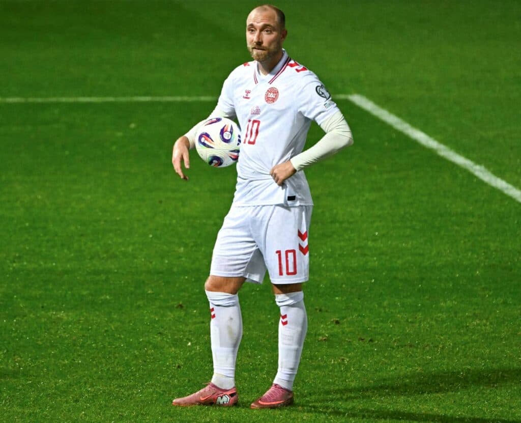 Denmark’s Eriksen in ‘good spirits’ after collapsing during friendly