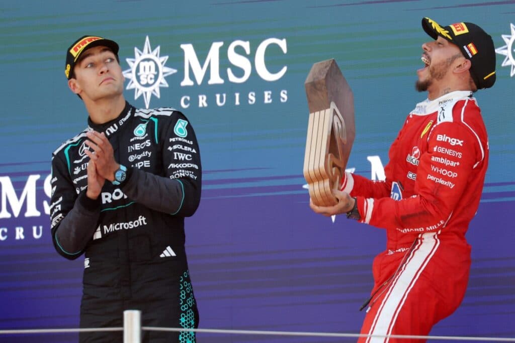 Hamilton claims his first Ferrari win at Barcelona Grand Prix