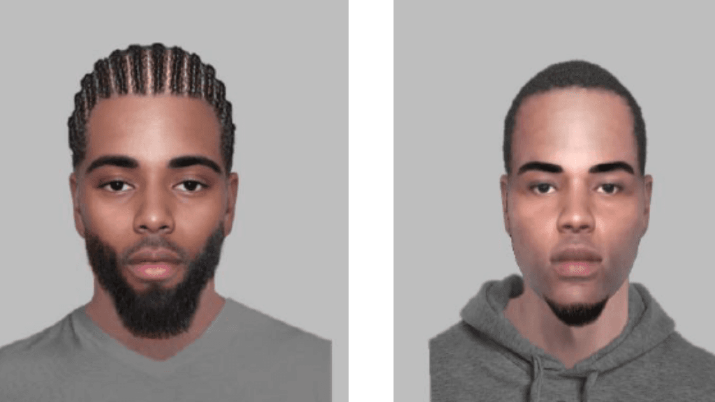 Police release composite sketch of Manchester wanted men