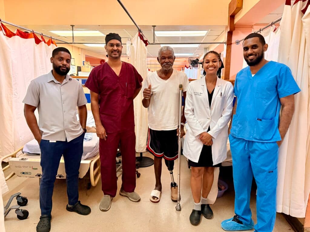 Senior citizen’s leg saved through complex bypass surgery at Mandeville Regional Hospital