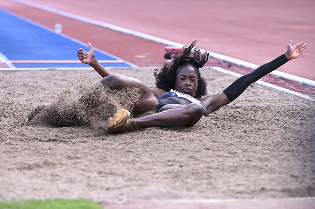 Long jumper Robinson happy with 3rd-place finish on Diamond League debut