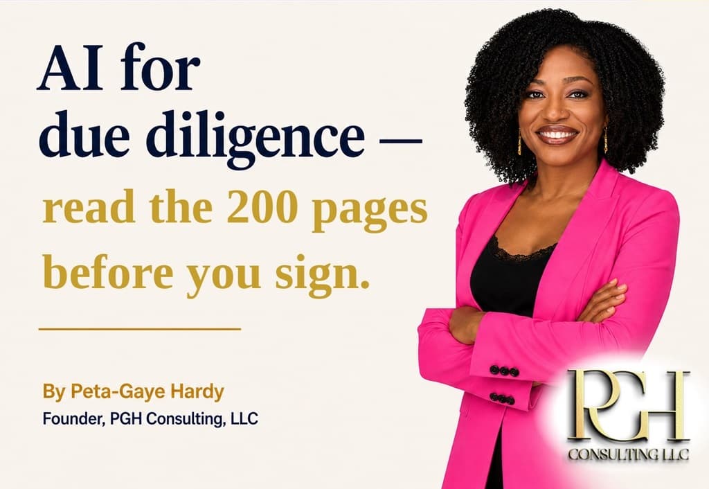 AI for due diligence — how to read a 200-page document before you sign it