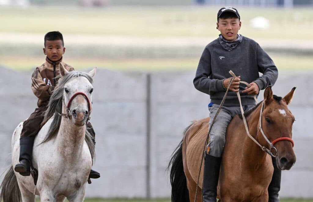Mongolia’s child jockeys ready to race in annual festival