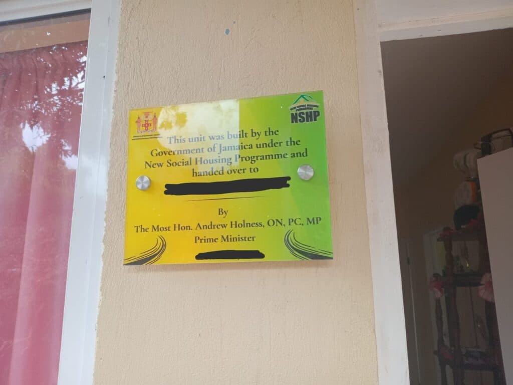 Putting govāt plaques on beneficiariesā homes is dehumanising, says Brown Burke
